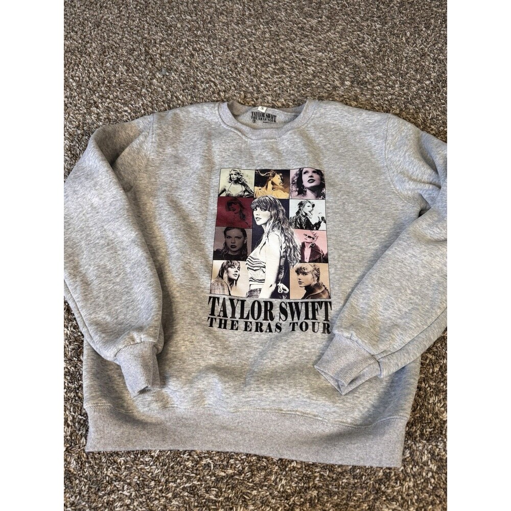 Taylor Swift Eras Tour II Gray Crewneck Sweatshirt Official Merch Small S